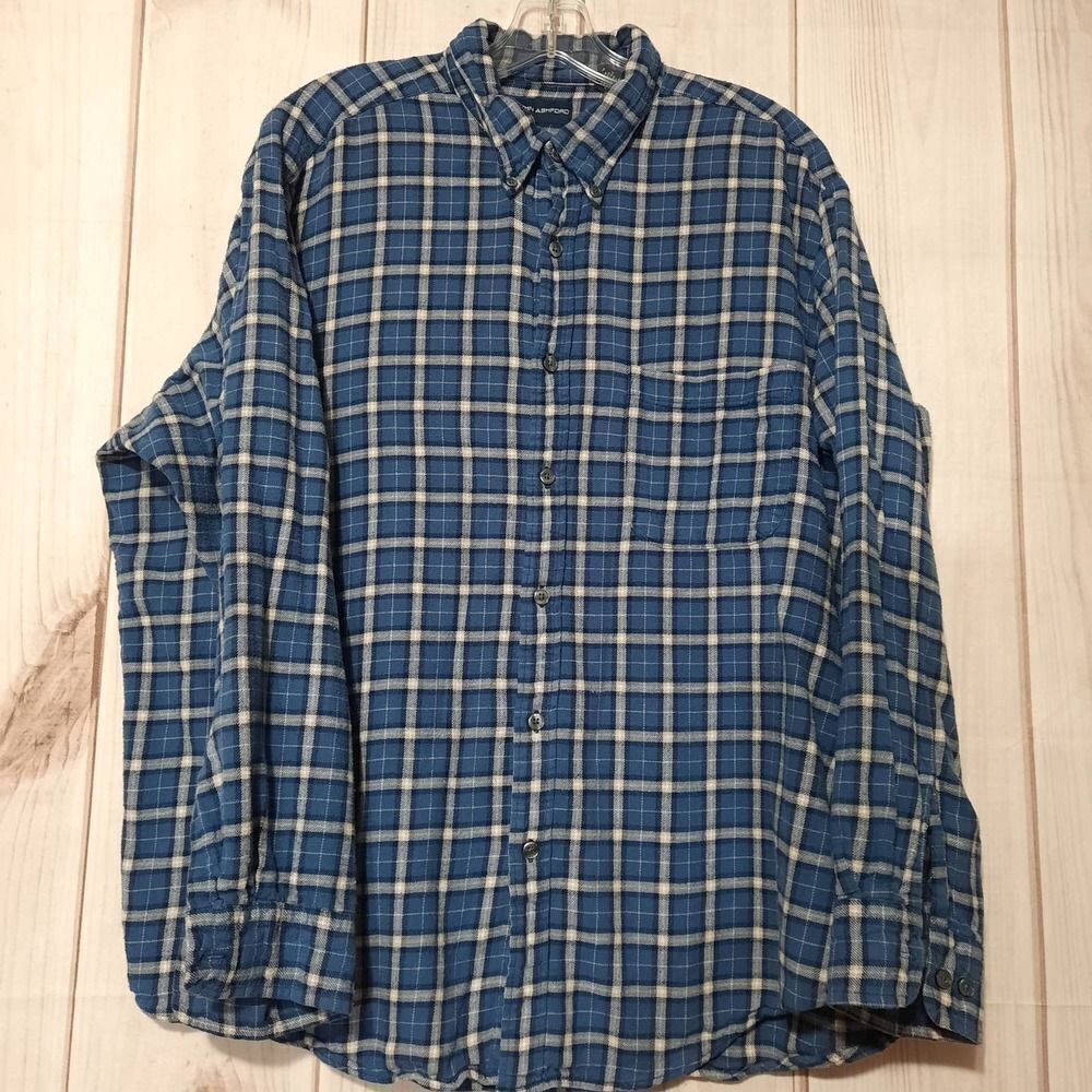 John Ashford‎ Shirt Men's Extra Large Flannel Plaid